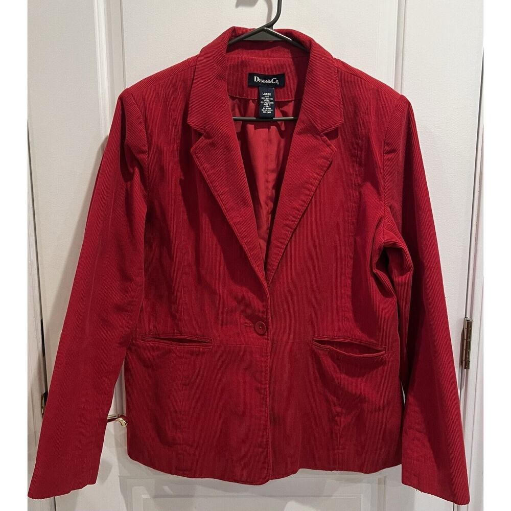 Denim&Co Red Women's Jacket